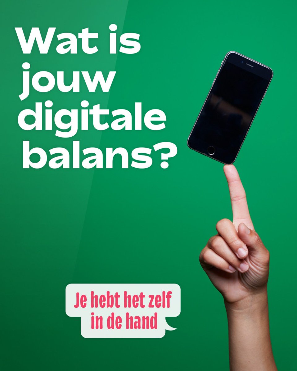 Week van de Mediawijsheid
Scrollen, swipen, liken en appen: allemaal leuk – of niet altijd? Jouw digitale balans heb je #zelfindehand  weekvandemediawijsheid.nl
#WvdM