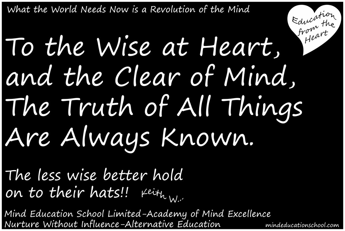 MindEdSchool's tweet photo. To the Wise at Heart and Clear of Mind, truth, lies and deception are always know. Intuition is not taught in standard education for a reason!!🙄 #education #intuition #mindcontrol #lies #disception https://t.co/CVzBNz093X