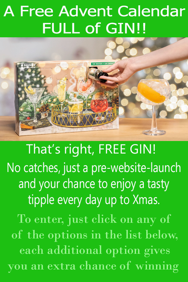 ukbeerclub's tweet image. FREE GIN, but be quick. Here's a free draw for an advent calendar full of tasty gins. What a way to start the festivities. Just enter below...
gleam.io/56QA6/free-gin…