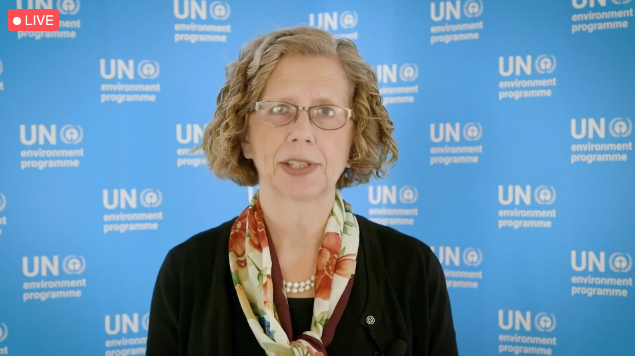 Mathres's tweet photo. @UNEP Head @andersen_inger makes 4 climate finance suggestions: more reporting, investor targets, science-based decisions, and transparency #climatefinance #climatetrillions #UNEP #GHS2020 https://t.co/1F39FTGHG0