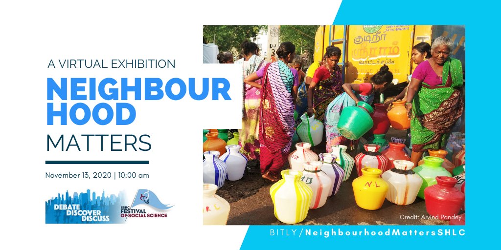 🚨 TOMORROW, 13 NOV 10:00 🚨

Join our virtual exhibition #NeighbourhoodMatters at the #ESRCFestival 2020 & explore #sustainable #neighbourhoods across Africa & Asia

REGISTER HERE: bit.ly/2FPMEoY