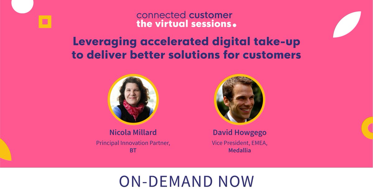 Connected_Cust's tweet photo. We discussed and debated what makes the ideal channel strategy for the next normal with @BTGroup and @Medallia at #ConnectedCustomer: The Virtual Sessions!

Find out what our experts shared on our on-demand discussions 👉 https://t.co/e5zg36h3An https://t.co/mVu0cdDnPK