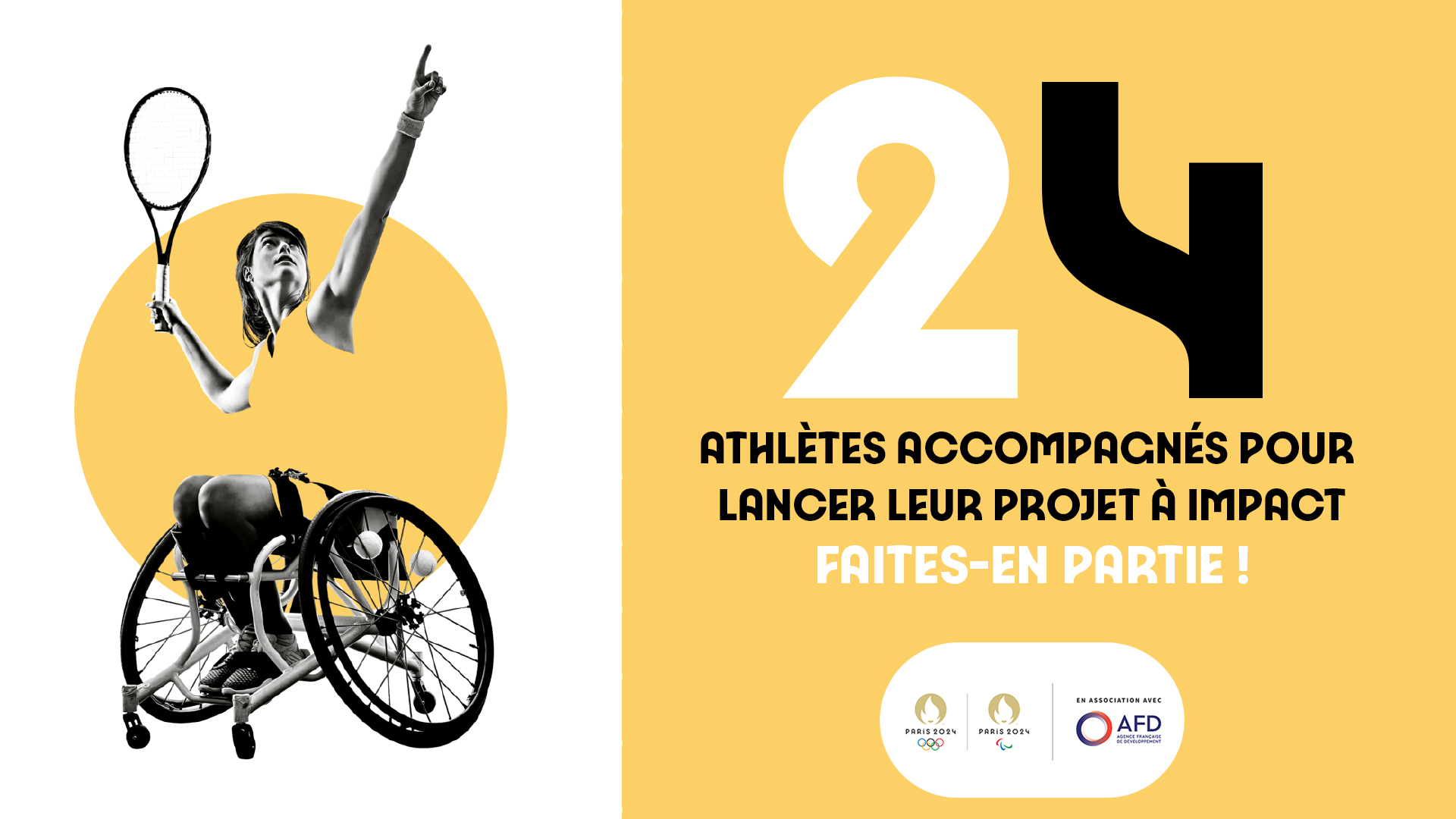 24 athlètes accompagnés pour lancer leur projet à impact