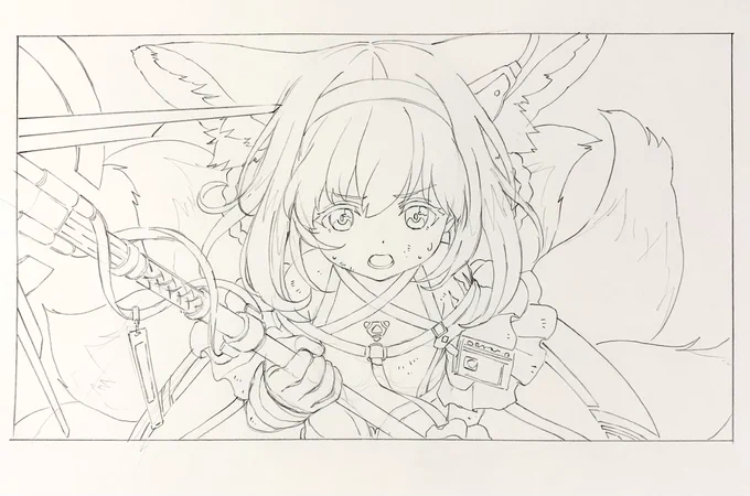 線画です 