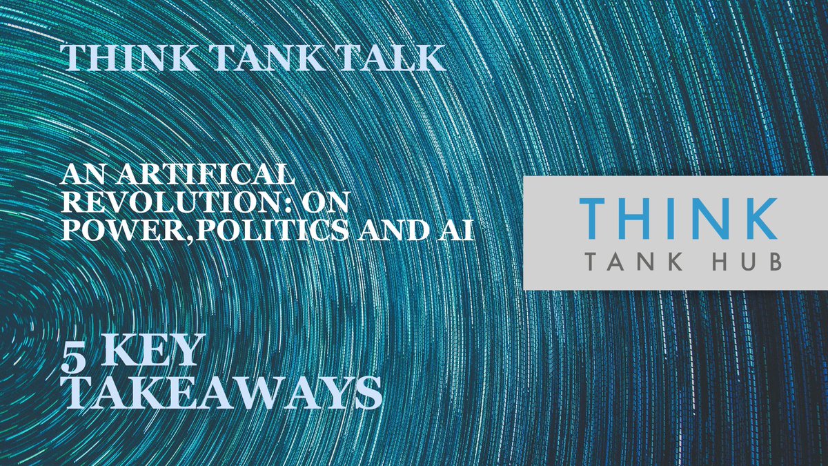 foraus's tweet photo. The @ThinkTankHub_CH had the pleasure of welcoming @IvanaBartoletti , privacy expert for a #ThinkTankTalk on "An Artificial Revolution: On #Power, #Politics and #AI". Check out the short summary video with the 5 main takeaways from that event: https://t.co/CPSpjjs5QD https://t.co/MRefeTfVxO