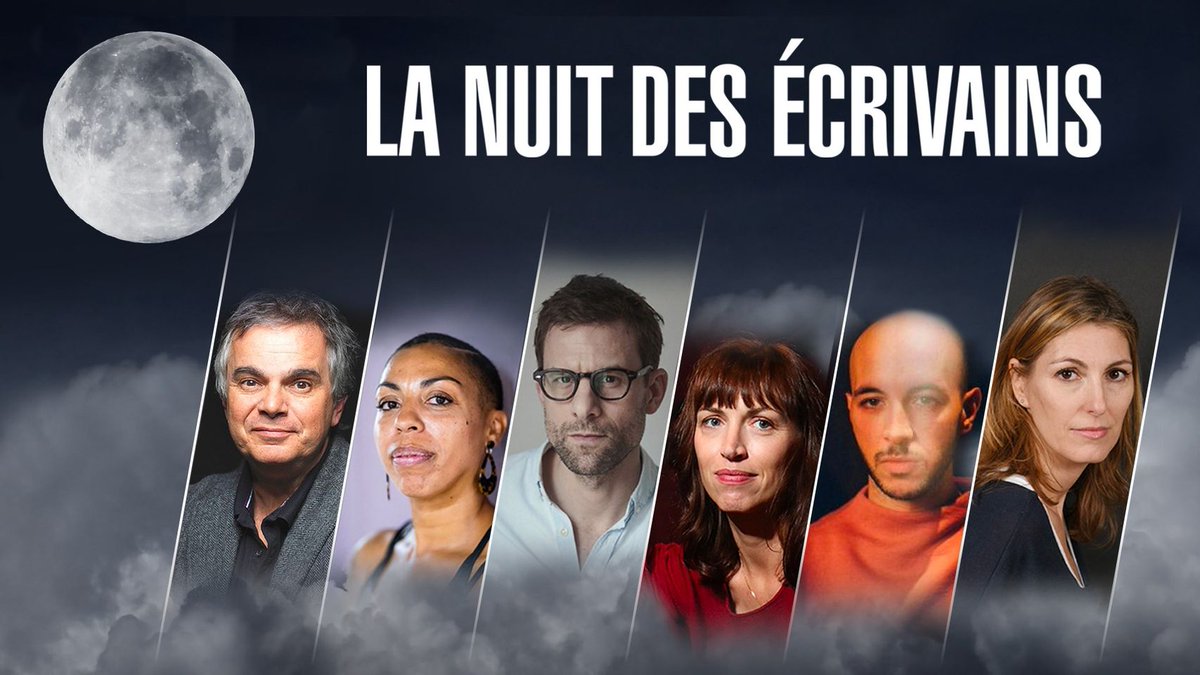 Mateusz's tweet photo. Ce soir, à 21h, c’est la 4e Nuit des Ecrivains, présentée par Myriam Leroy &amp; @PascClau sur @lapremiere, en radio et via un Facebook Live, covid oblige. https://t.co/4MBO2yhIhw 6 autrices et auteurs, une lectrice qui lira des extraits des romans, et des #livres et des livres. https://t.co/OzI9gLLvQa