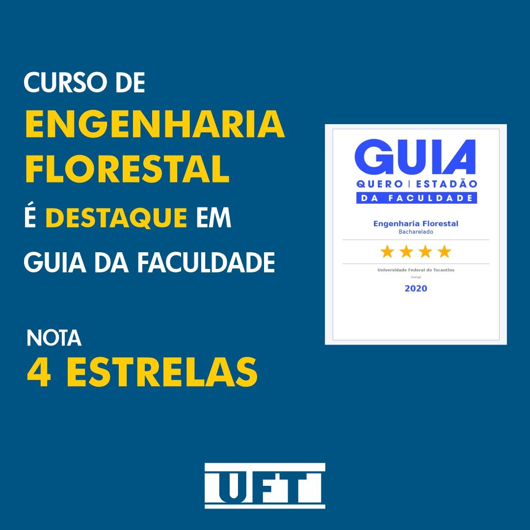 UFToficial's tweet photo. ⭐️⭐️⭐️⭐️Em uma escala de 1 a 5, o curso de Engenharia Florestal do Câmpus de Gurupi recebeu nota 4 numa pesquisa nacional realizada pelo jornal "O Estado de São Paulo" em parceria com a startup Quero.
#nota4 #engenhariaflorestal #quero #guiadafaculdade @Estadao @EstadaoEdu https://t.co/zeBfDiTfDr