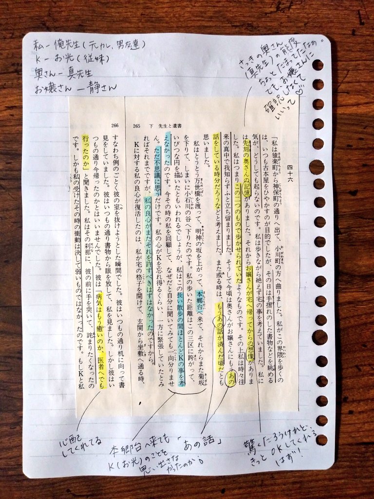 Comme Moi 夏目漱石 こころ 下４６ 奥さん 真先生 の受け答えで ほぼokだったと安心したけれど 緊張してるのかな 本郷台へ来ても K お光 のことを思い出さないなんて 何も知らず 自分を心配してくれるk お光 に対して 自分が卑怯に思えて