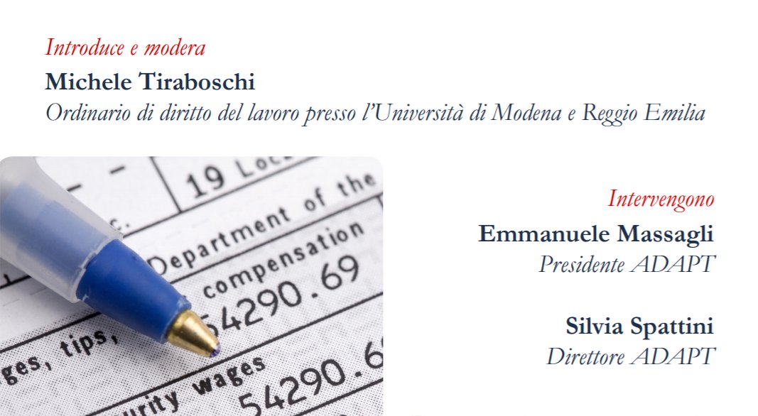 adaptland's tweet photo. La proposta europea per un #salariominimo. E' davvero la strada da seguire? Quale impatto su #contrattazione e #rappresentanza?
Ne parliamo mercoledì #11novembre in un webinar gratuito con @MicheTiraboschi, @EMassagli, @SilviaSpattini
Iscrizioni qui: 👇
https://t.co/CyX2WSjdVy https://t.co/XuzjZQ9AT3