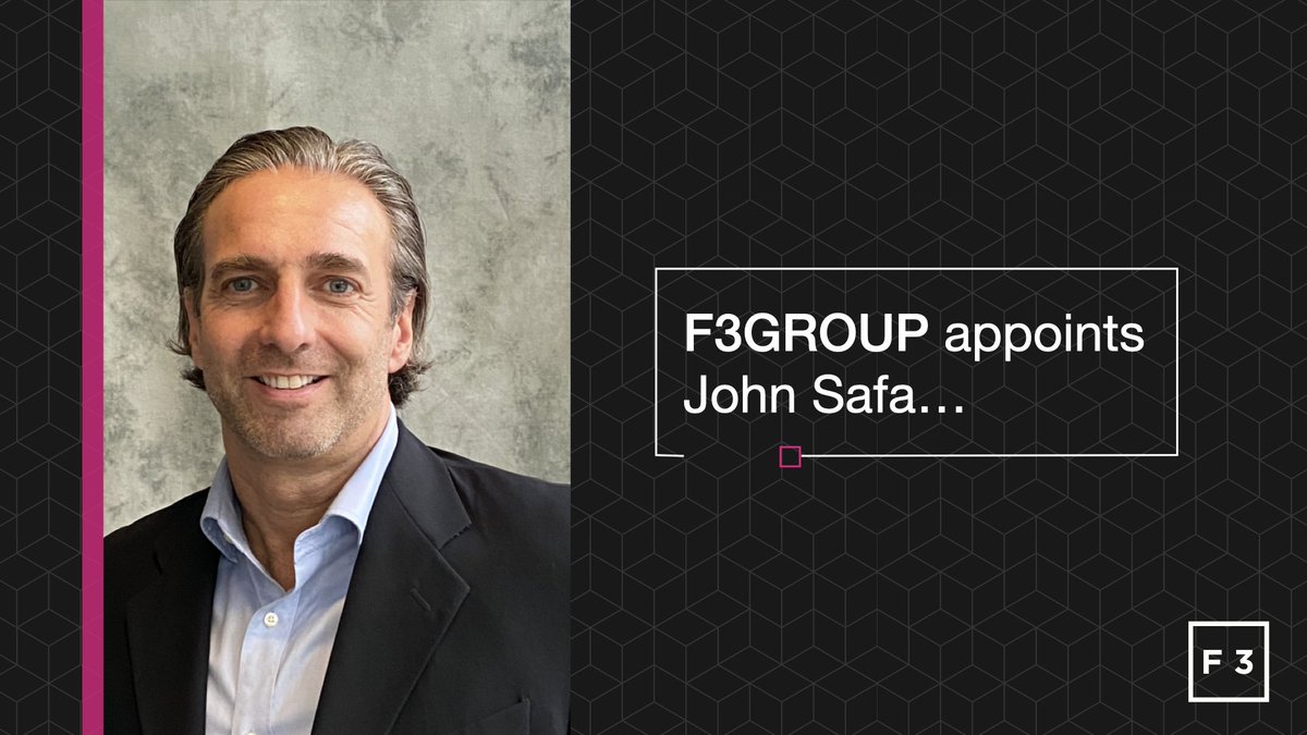 f3group_uk's tweet photo. F3GROUP welcomes John Safa to its senior team as the new Chief Technology Officer for the fu3e.
Find out more:
https://t.co/JOzWQQnaf1
#fu3e. #development #analyticalintelligence #realtime
#data #dashboards #bespoke #technology
#transparency https://t.co/2PxNOjvB54