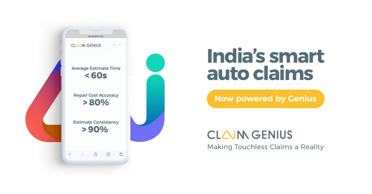 ClaimGenius's tweet photo. From #Insurance companies to some of the largest names in the #tech industry, at Claim Genius, are working behind the scenes to make India's claims experience, fast, accurate and hassle-free. So if your #claims are #smart, the chances are they are powered by #Genius https://t.co/2cyQqhNSq7