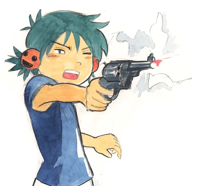 10年くらい前にこんなの描いてた #いい銃の日