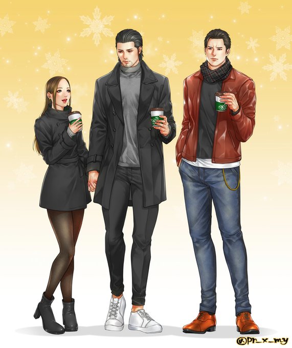 ※夢絵※だいごとみねに個人的に着て欲しいスタイルの私服😌💭もう寒すぎるよね❄️ 