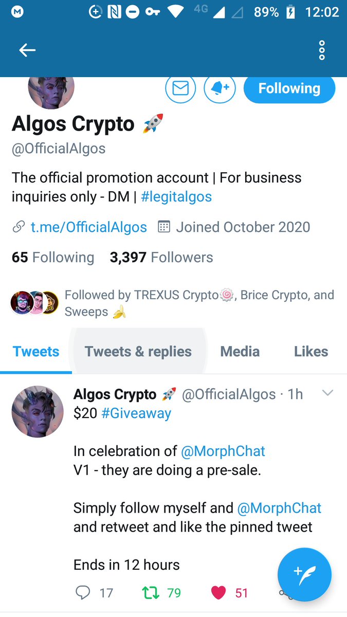Cryptofomotion's tweet photo. @OfficialTReXuS @OfficialAlgos https://t.co/ohnG2AEonw