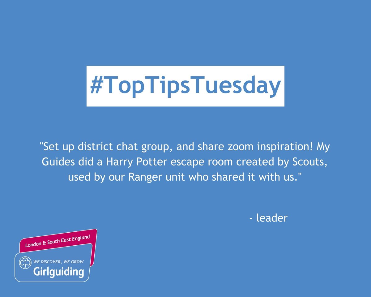 Guiding_LaSER's tweet photo. Here's our top tip of the week! What are yours? #TopTipsTuesdays https://t.co/05k91XLOT9