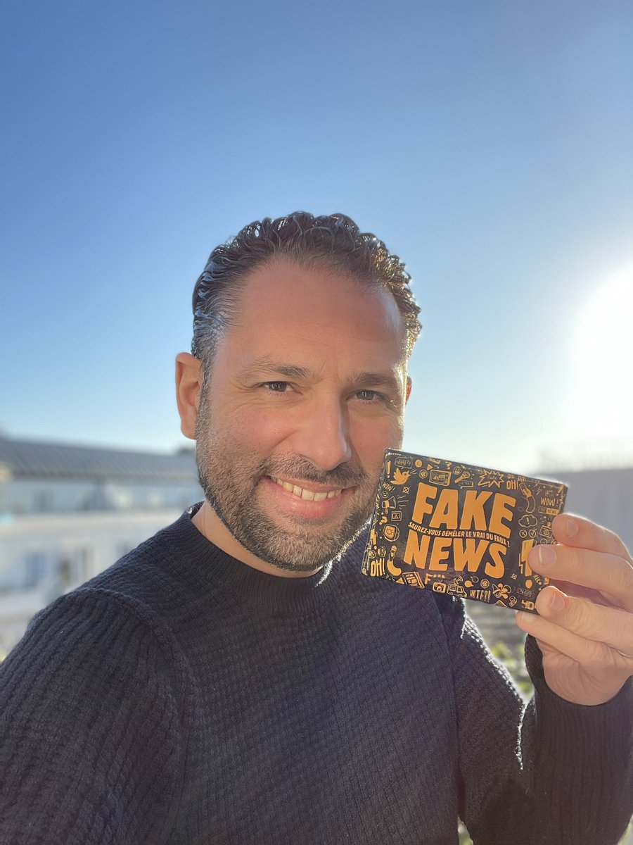 JulienTellouck's tweet photo. Je vous propose de gagner la suite de mon jeu #FakeNews !

J’ai inventé ce jeu pour les soirées en famille. Toutes les cartes proposent des vraies news qui ont l’air fausses, et des fausses news qui ont l’air vraies ☺️

RT + follow pour participer 

➡️ https://t.co/YMWKi7LBIn https://t.co/PfFvmjbLc3