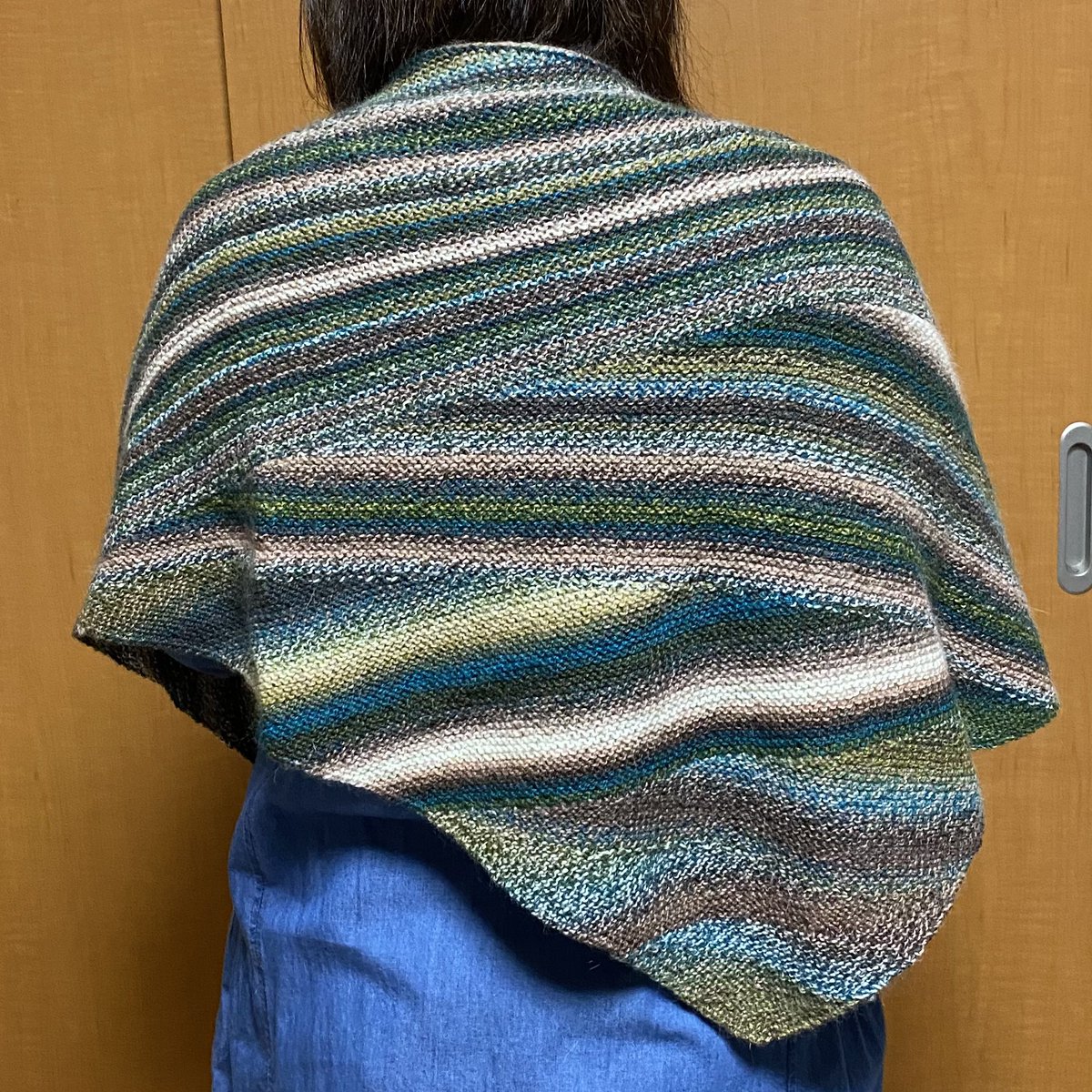 枯山水ショール だいぶ前に完成していたのですがやっと写真撮りました