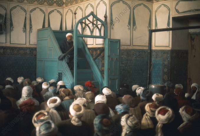 People of Balkh: Imam at a Friday Sermon, 1971.