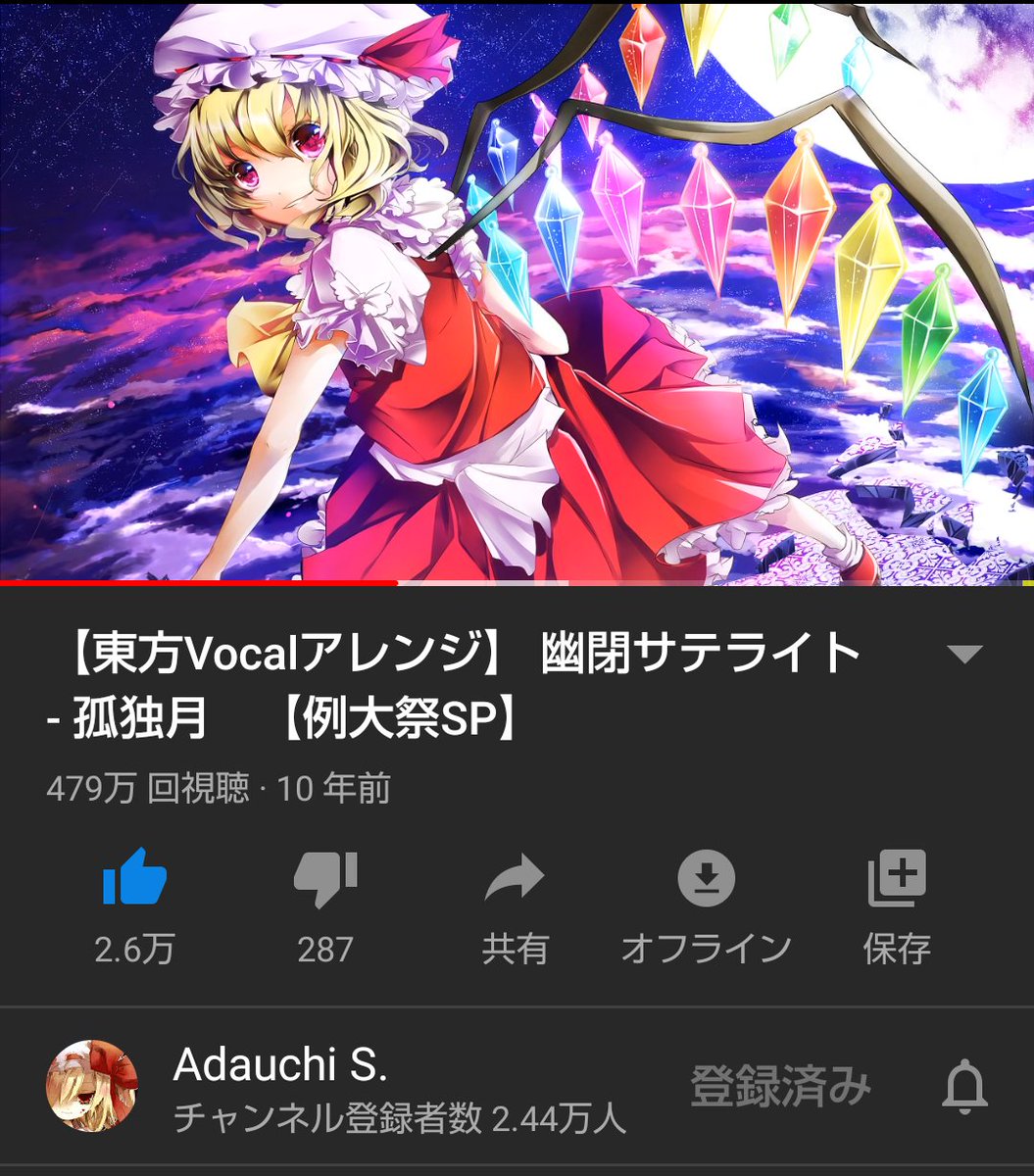 ゴマ餡まんじゅう 孤独月 のこの動画10年前とか嘘だろ 東方 東方project