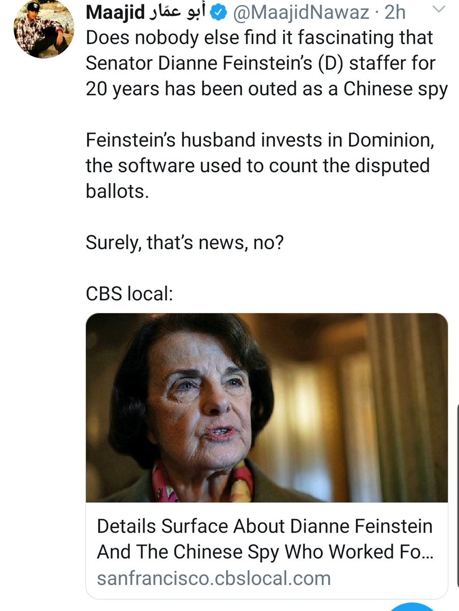 I'm sure this two year old story about a driver Feinstein had seven years ago is being suppressed by the media because it holds the key to overturning the election or something