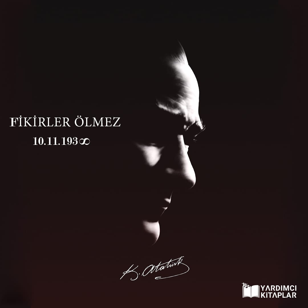 yardimcikitap's tweet photo. Türk milletinin eşsiz kahramanı Ulu Önder Mustafa Kemal Atatürk'ü vefatının 82. yıl dönümünde büyük minnet, saygı, özlem ve rahmetle anıyoruz.
-
#ATATURK #10Kasim1938 #10KasimAtaturkuAnmaGunu #10Kasım2020 #10kasimatamizisaygiylaaniyoruz #MustafaKamalataturk https://t.co/cXjr5VM7vg