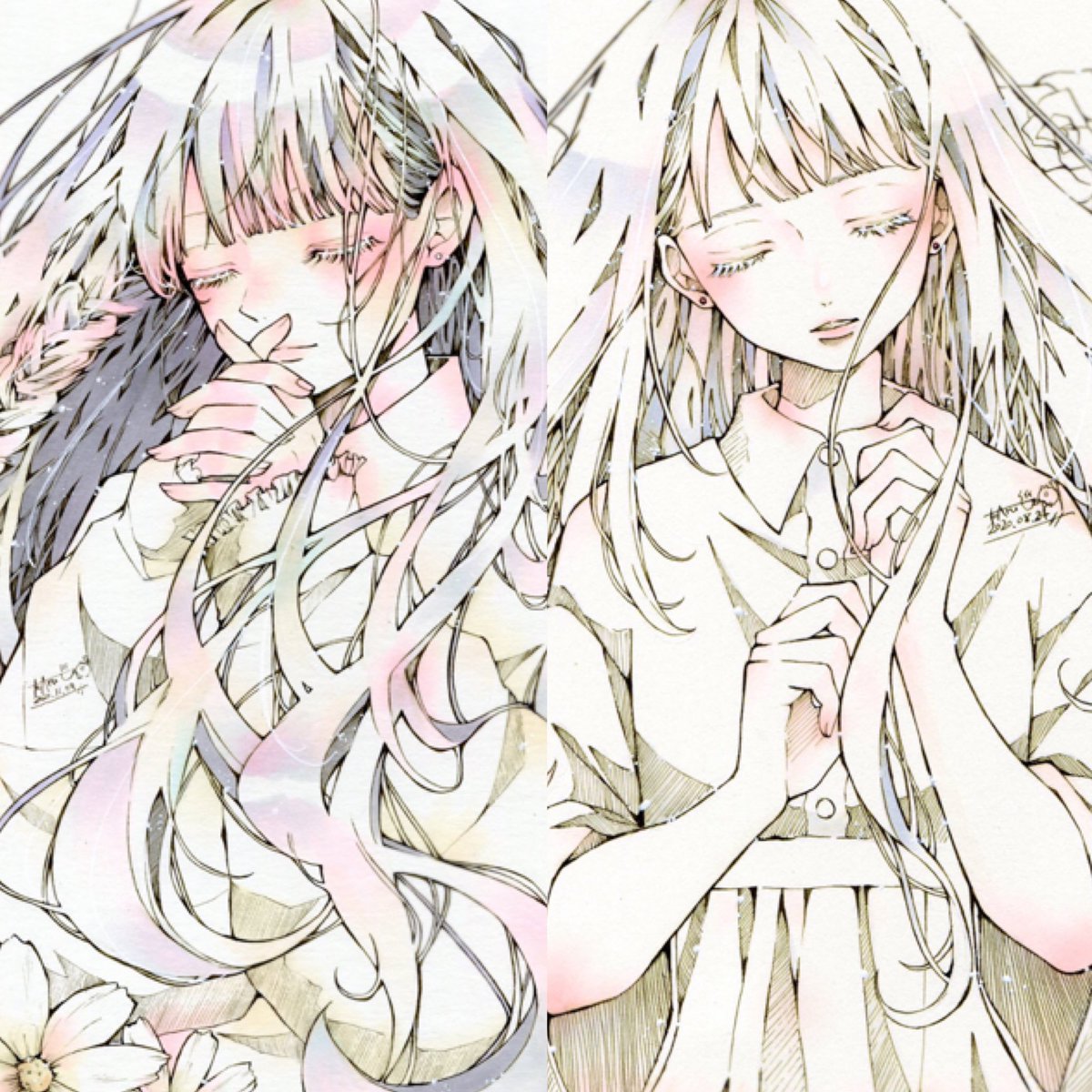 アルビノちゃん姉妹 とあるお茶 書籍通常版予約受付中 Nftのイラスト アルビノちゃん姉妹 とあるお茶 書籍通常版予約受付中 Nftのイラスト