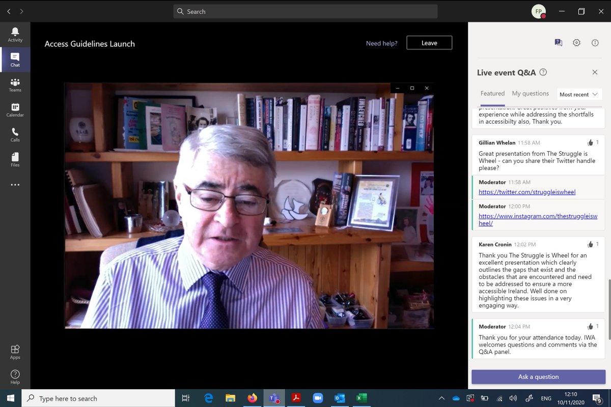 DisabilityFed's tweet photo. The new @SR_Disability Professor Gerard Quinn says "the future cannot be like the past" on the @IrishWheelchair #access2020 webinar to mark the new edition of their Best Practice Access Guidelines. We must work to #BuildBackBetter towards a resilient recovery #DisabilityMatters https://t.co/vZebkBwxjt