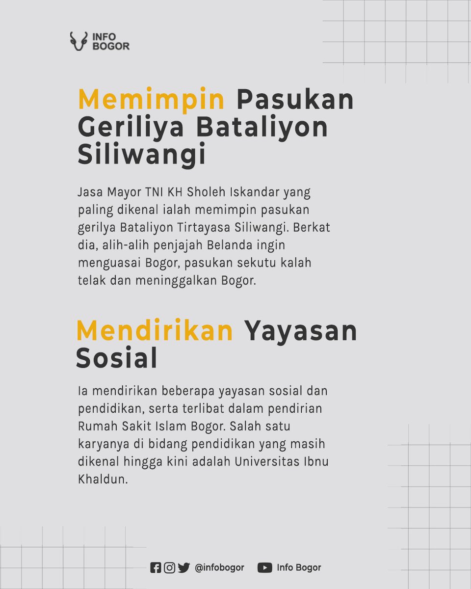 Namun sayangnya, hingga kini beliau belum termasuk sebagai salah satu Pahlawan Nasional di Indonesia.  #infobogor  #haripahlawannasional  #pahlawanbogor  #pahlawanindonesia  #khsholehiskandar  #welovebogor