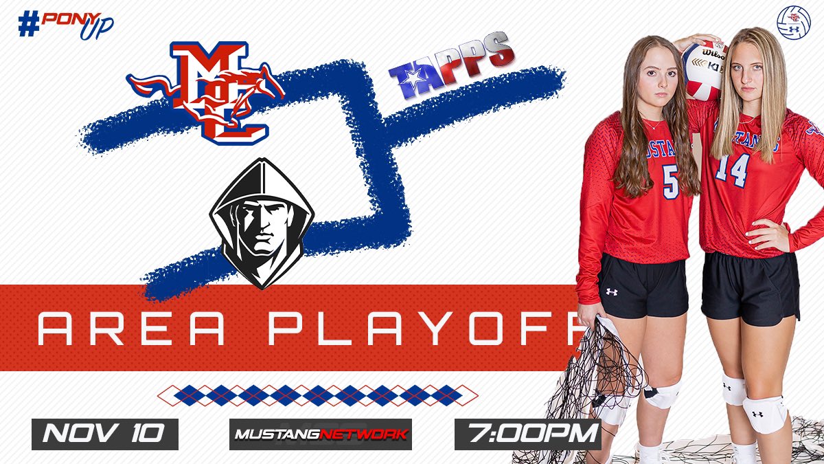 MCSMustangVB's tweet photo. 🏆Area Playoff🏆

📅 Tuesday, Nov 10
🆚 @blathletics 
📍 Midland, TX
🏟 McGraw Event Center
🕒 7:00pm
📺 https://t.co/hxaSpCvxCW

@cbs7sports @NewsWest9Sports @Big2_Sports @LSCSN @TAPPSvolleyball @MWTsports @MidChristian @MCSMustangATH @mcsstuco21 @StangGangMCS 

🔵#PonyUp🔴 https://t.co/1kP5TndlHh