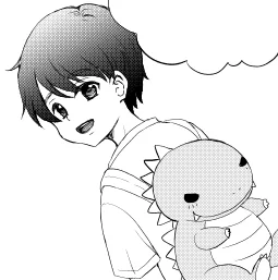 お絵描き。親戚のショタ。