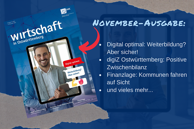 Aber sicher!
#Weiterbildung 
#Digital 

Das und mehr gibt es in der #IHK November Ausgabe unserer #Wirtschaft in Ostwürttemberg 
zu lesen

natürlich #Online 
ostwuerttemberg.ihk.de/blueprint/serv…