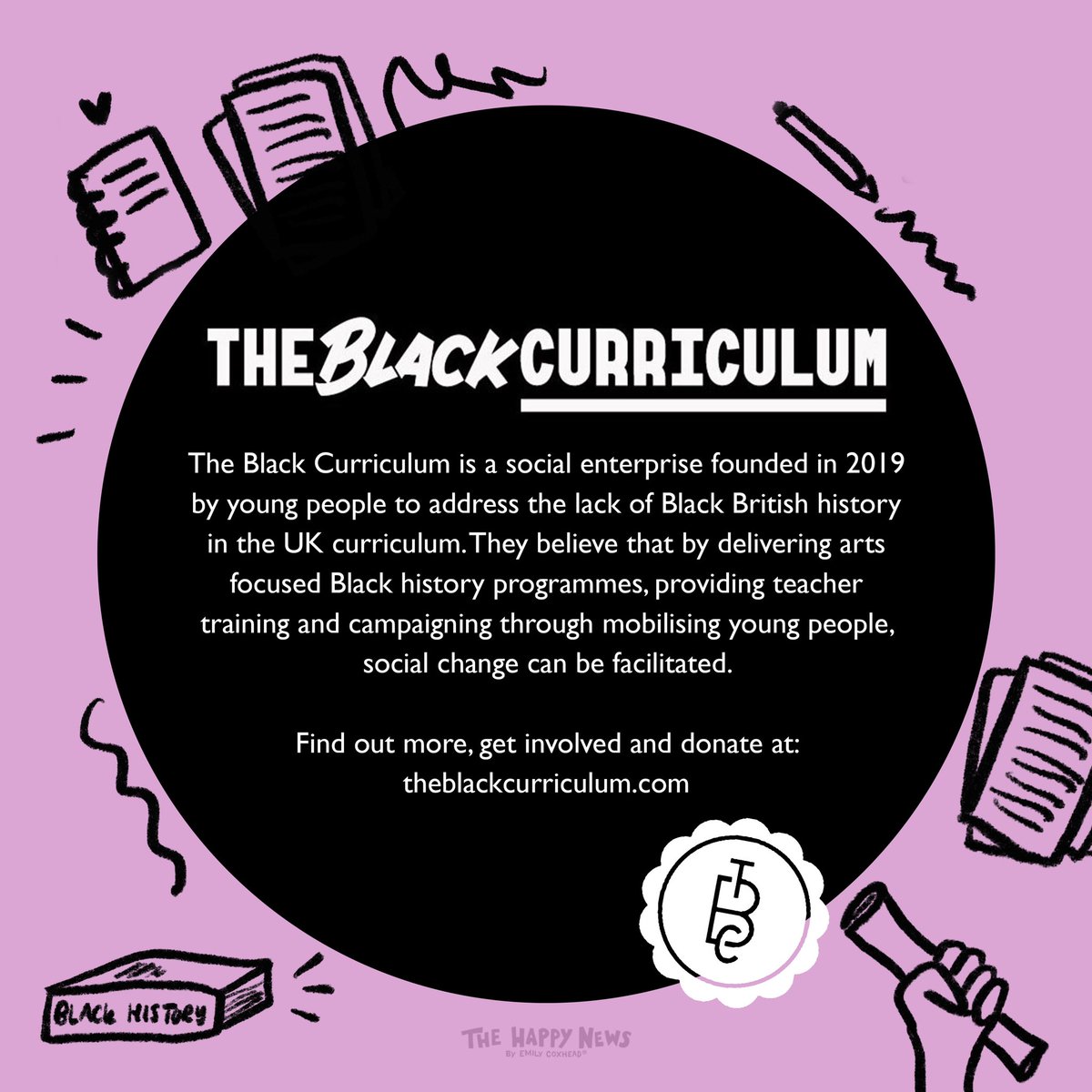 HappyNewspaper_'s tweet photo. In each issue of The Happy News we shine a light on incredible campaigns &amp; charities 💛 @CurriculumBlack is a social enterprise founded in 2019 by young people to address the lack of Black British history in the UK curriculum https://t.co/Wo3CREup7s https://t.co/YecdOjJ9Om