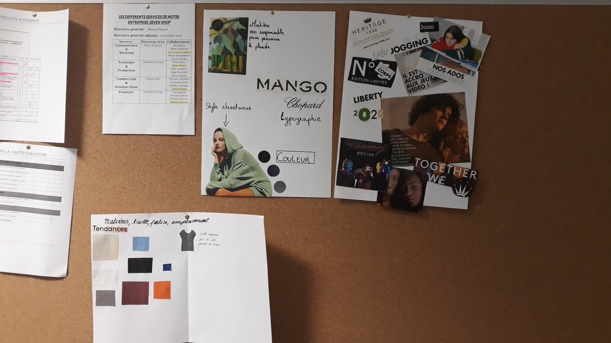 AudreyBOIS2's tweet photo. Seven Shop, la suite: aujourd'hui atelier de créativité Mood board autour de la marque, et formation management de nos directeurs de services. Mini-entreprise en route😊... https://t.co/p0C6zwgsKt