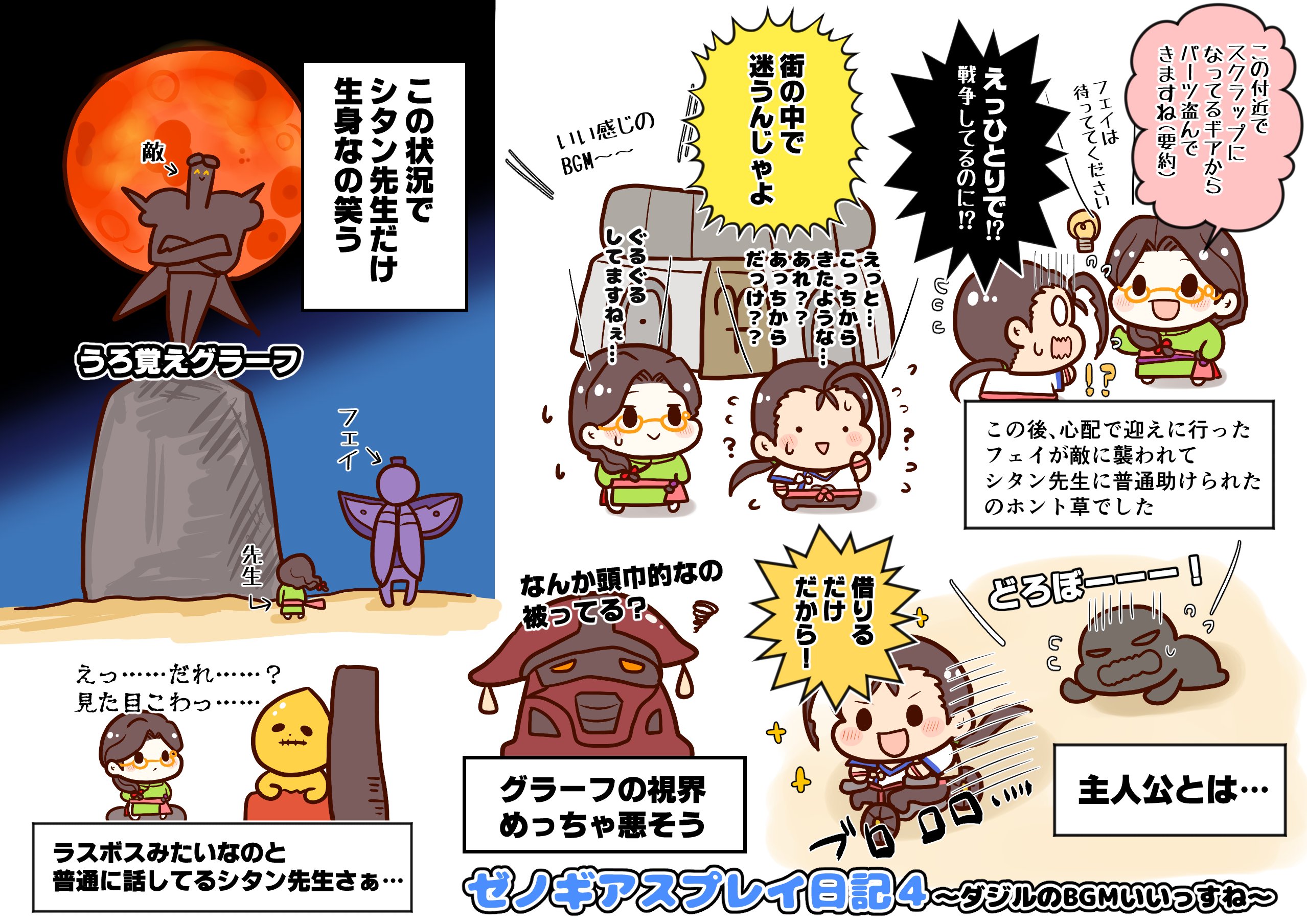 ゼノギアスプレイ絵日記まとめ Twitter