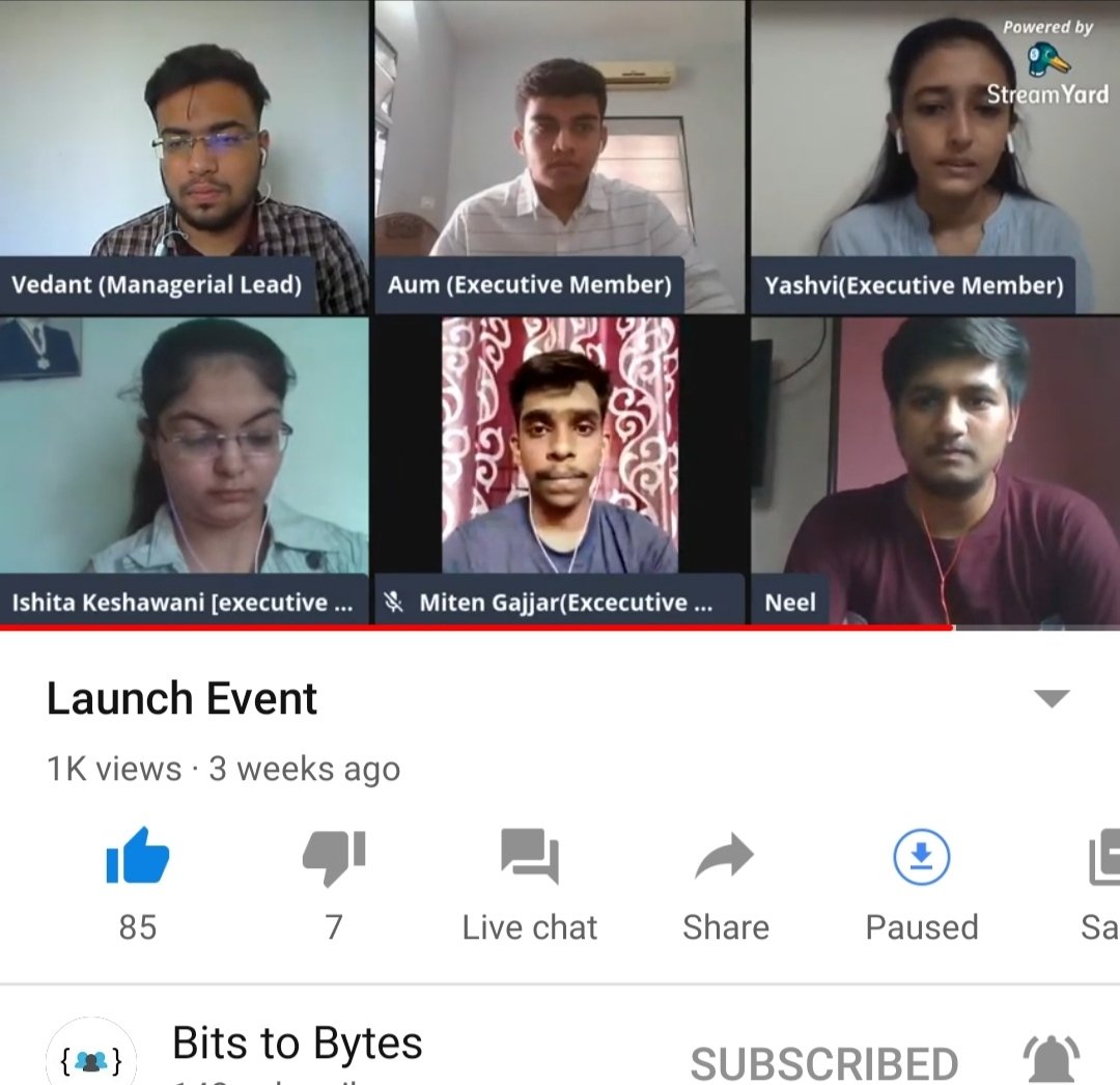 vedantjot's tweet photo. First milestones for @BitstobytesGec aka programming club at @gecbhavnagar.
We crossed 1K views on "Launch event", grateful to each viewer for your support.
Let's grow together and make a big impact, join us today!
@BitstobytesGec #bitstobytes #GecBbn #b2b https://t.co/AR9sbukih8