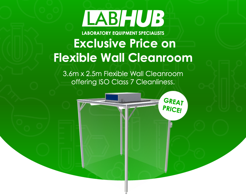 Don't Miss this Fantastic Price on a Flexi-Wall Cleanroom! - mailchi.mp/labhub.co.uk/n…

3.6m x 2.5m, offering ISO 7 Cleanliness, the system consists of a zintec powder coated steel frame with strip curtains hung on all sides.