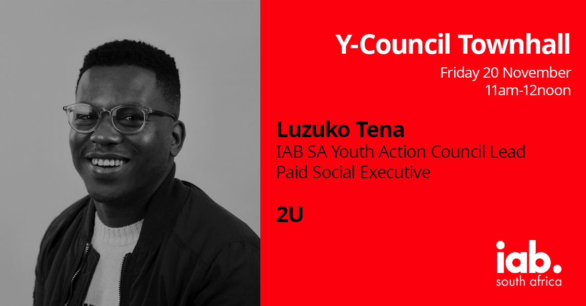 iab_sa's tweet photo. The @iab_sa is excited to welcome @Swazi_Phumo @mcsaatchiabel, @Selae_T @OddNumber_ @ACA_SA , @Amy_Jess01 and @Luzuko_Tena @getsmarter @2Uinc to their panel for the upcoming Y-Council Townhall on on Friday 20 November at 11am. RSVP today: https://t.co/sMYPHexJIO https://t.co/fo2z7ySUT7