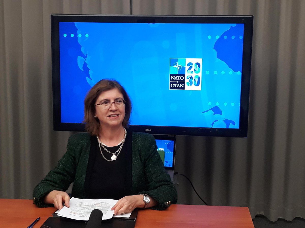NATORomeroC's tweet photo. I joined the @ForumLviv to talk about the impact of #COVID19 on global security.

It included discussions on building resilience, fighting #disinformation &amp; working even more closely with our international partners to defend our values in a more competitive world.

#LSF2020 https://t.co/9pxEqfZfIn