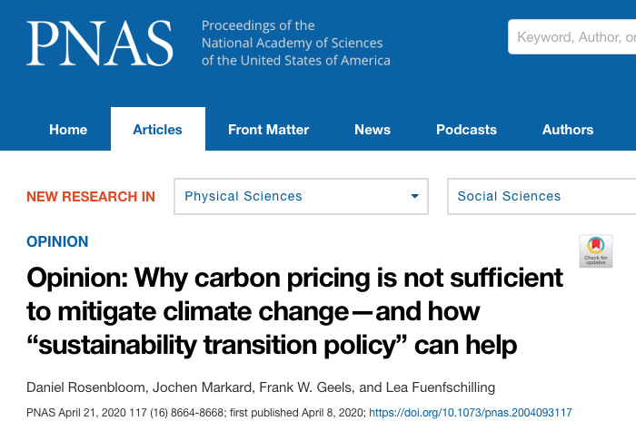 Dynamic and strategic perspectives (found in various schools incl. evolutionary economics) argue that technology policy is called for to break our current path dependence and chart new courses (e.g. insightful research by  @MichaelGrubb9  @camjhep  @anthonypatt  @dan_rosenbloom.)