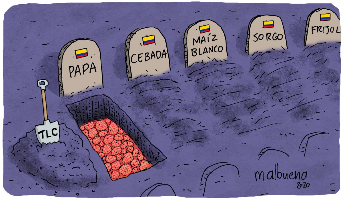 PascaGuerrero's tweet photo. #FelizMartes

Gobiernos neoliberales, como el actual no son #BuenaPapa.

Con la firma de los TLC, siguen acabando con la agricultura y producción nacional.

Eso nos vuelve dependientes, aumenta el desempleo, la pobreza y acaba con la soberanía alimentaria. https://t.co/bAy2t96QFU