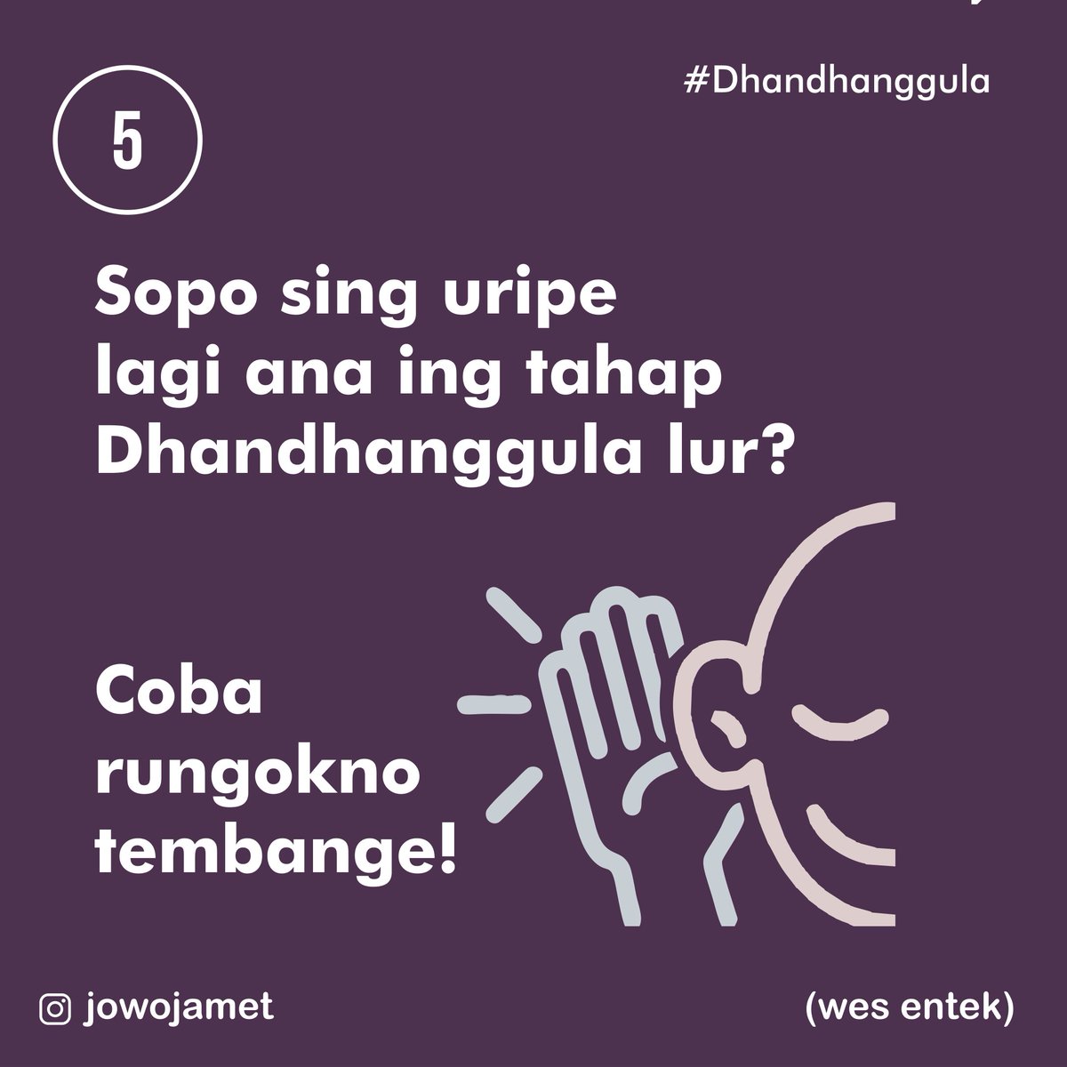 jowojamet's tweet photo. Coba rungokno tembang macapat #dhandhanggula meneh lurr https://t.co/lKCkVfJh4Y