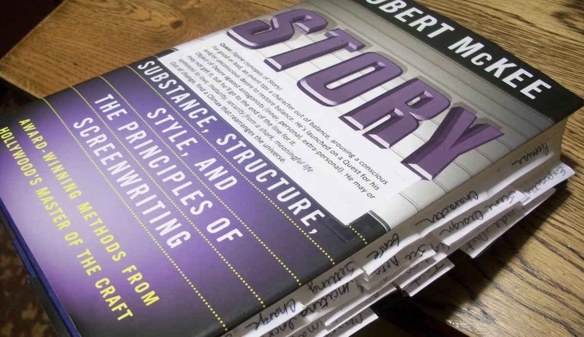 But he told me that I might be able to save the book by becoming aware that I was telling a story.He also gave me a couple of books on story.For me two stood out:"Story" is a book for aspiring Hollywood script writers that made me aware of the importance of conflict.