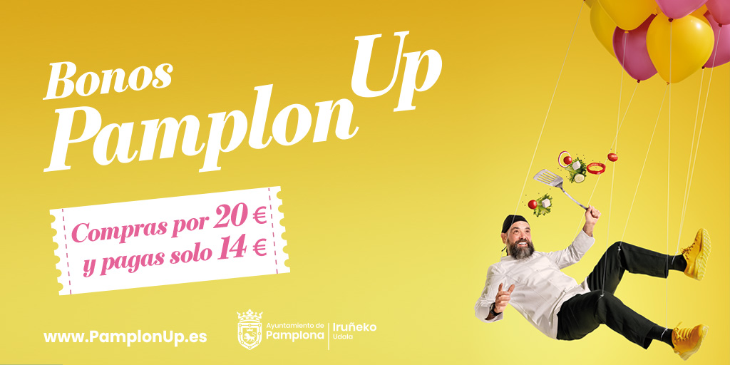 Pamplona_ayto's tweet photo. 🛍️🆙 La segunda edición de los bonos #PamplonUp se amplía a nuevos sectores como comercios de alimentación, academias o servicios recreativos y culturales
➡️ Hasta el 13 de diciembre
👍 Además, se ofrecerá formación on-line a los comercios adheridos
+INFO: https://t.co/52z23FtnCF https://t.co/I6Y9wnPHb0