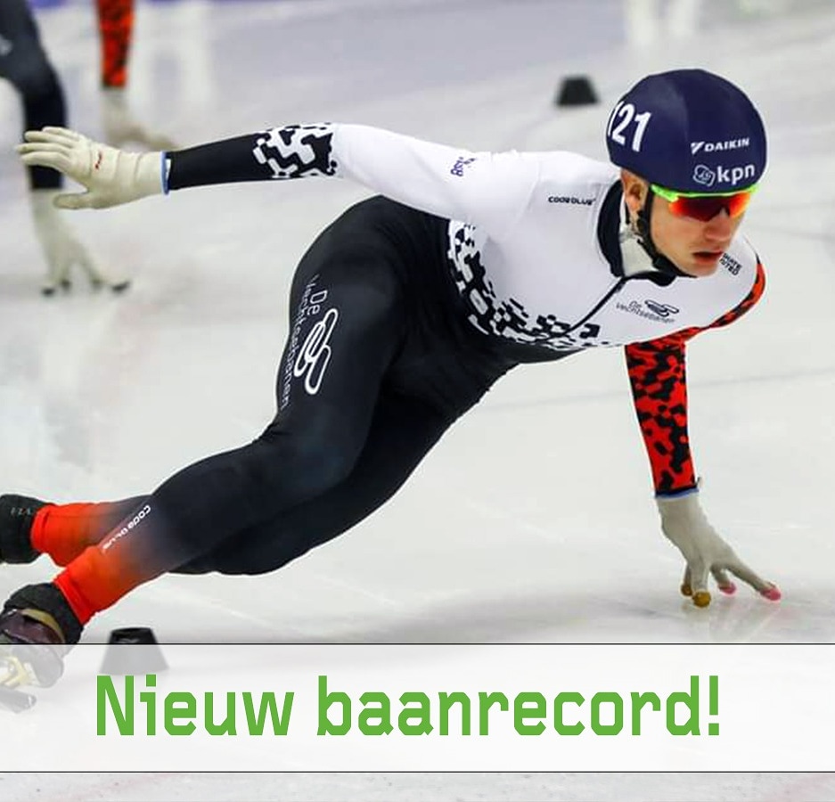 Snelste rondetijd ooit in Utrecht!

Gisteren heeft shorttracker Kay Huisman een nieuw baanrecord op de Vechtsebanen gereden met een rondetijd van 8,29 seconde! Het oude record stond al 1,5 jaar op naam van Bram Steenaart. Gefeliciteerd Kay!