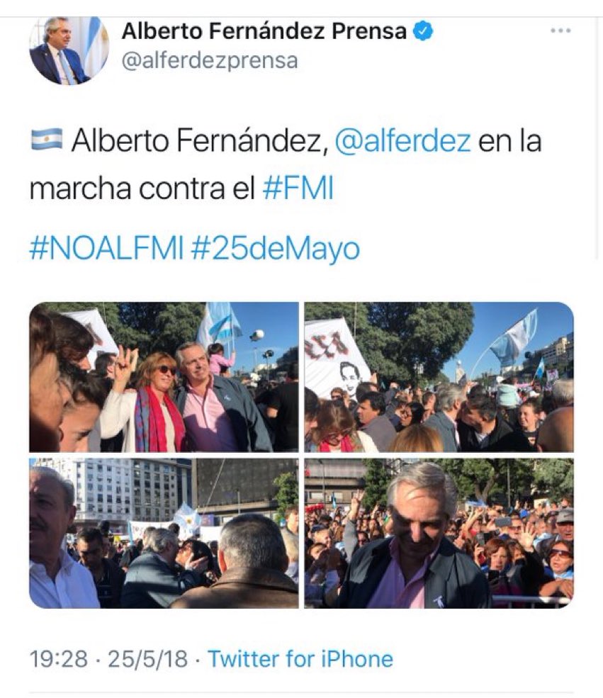 madorni's tweet photo. No al FMI. Si al FMI. https://t.co/hCRucgIL35