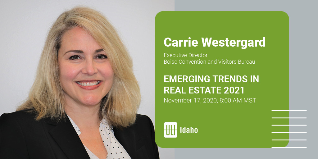 Under Carrie Westergard's leadership <a href="/BoiseCVB/">Visit Boise</a> has drawn larger conventions and more sporting events than ever. Find out what she expects for the future of hospitality in Idaho on Nov. 17.

TY to event sponsor <a href="/Andersen_Const/">AndersenConstruction</a> 
on.uli.org/hzGD50CecMg