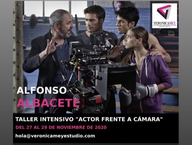 Feliz de anunciar mi nuevo TALLER DE #INTERPRETACIÓN Frente a #CÁMARA en Madrid del 27 al 29 DE NOVIEMBRE 2020 en <a href="/VMeyEstudio/">Verónica Mey Estudio</a>. Solo para #actrices y #actores. Manda CV y Foto a

HOLA@VERONICAMEYESTUDIO.COM

Info: veronicameyestudio.com/alfonso-albace…