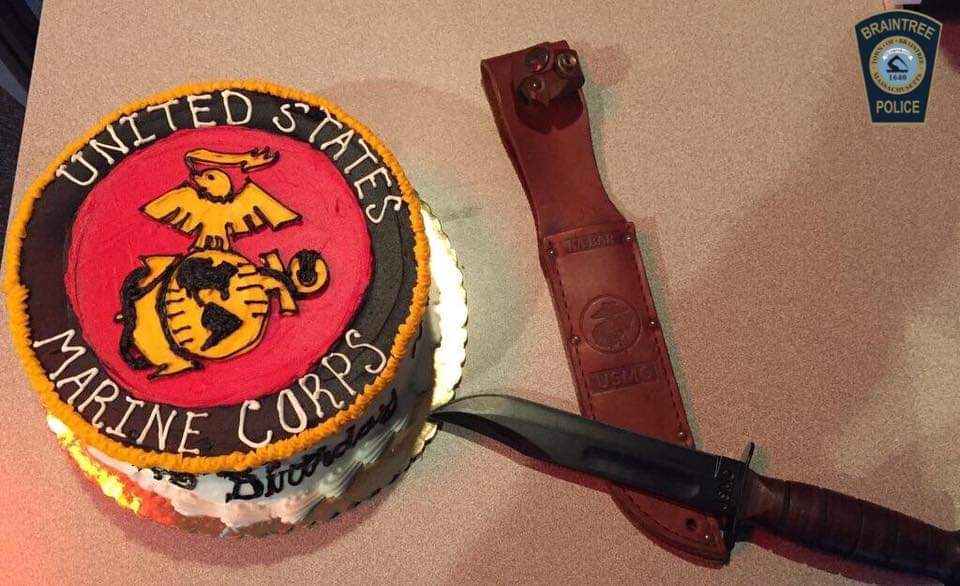 BraintreePolice's tweet photo. Happy 245th Birthday to the @USMC Thank You for your service to this great nation. #SemperFidelis https://t.co/1uvEybQxDL