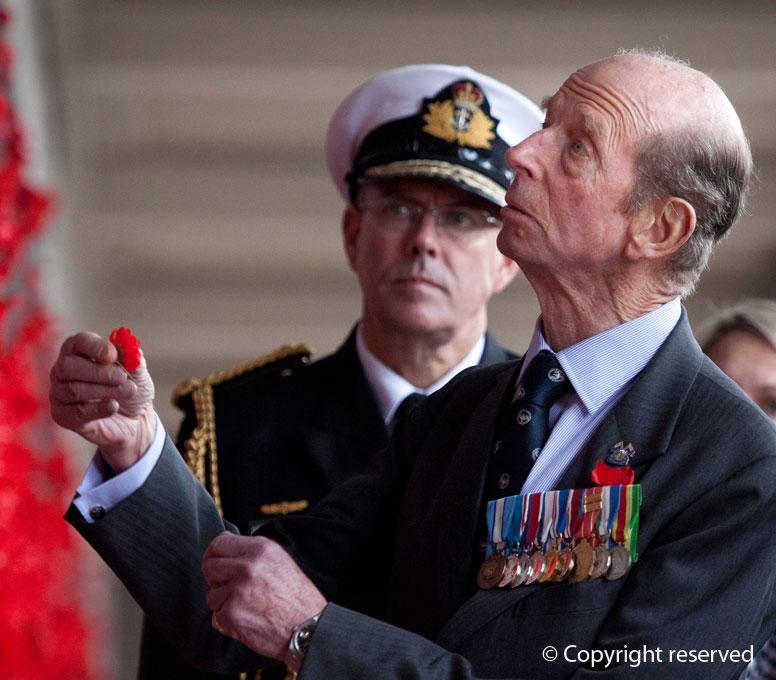 The Duke of Kent is passionate that future generations should be encouraged to remember the sacrifice made by so many during the conflicts of World War I and World War II. He has traveled the world to visit gravesites and memorials of those who have sacrificed.