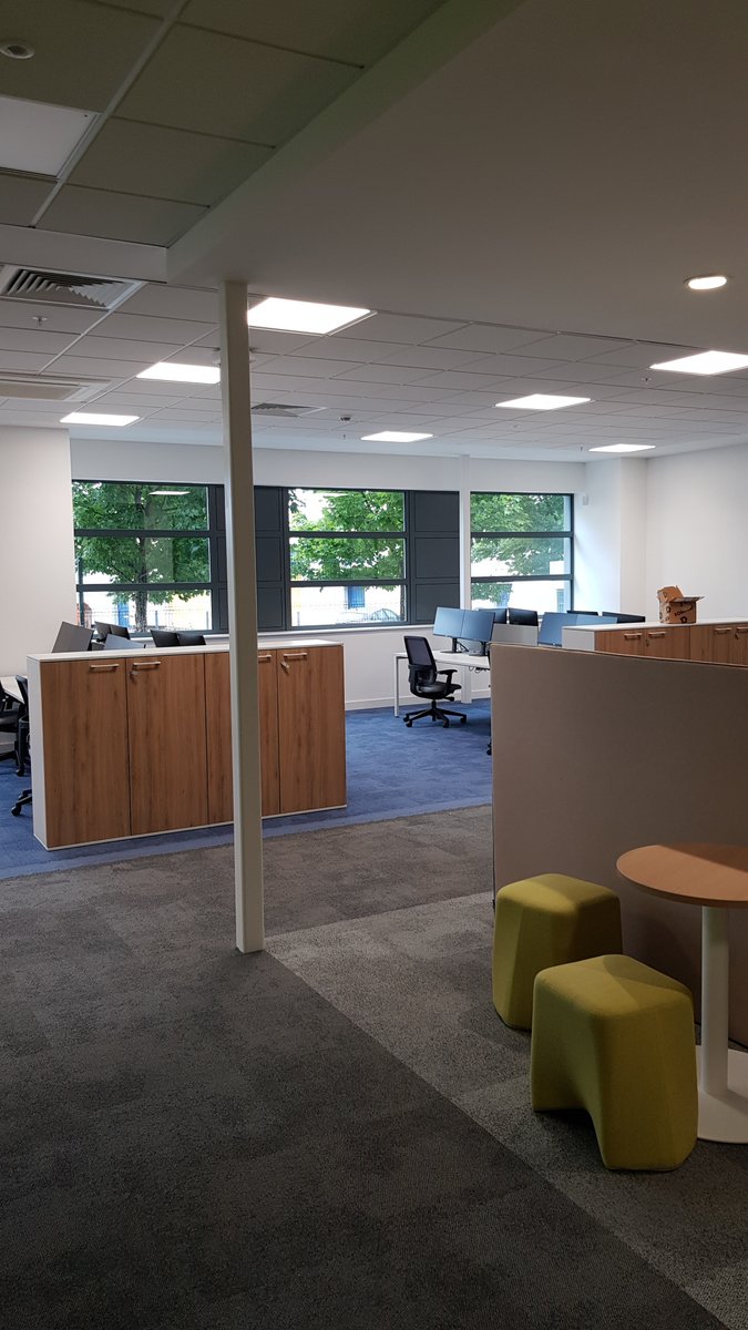 FloorForm's tweet image. Carpet tiles and engineered timber installed to this office.